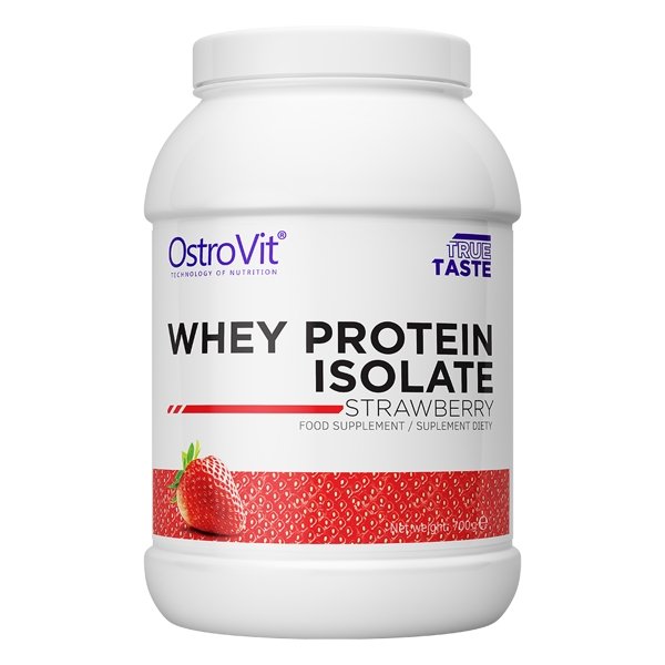 Протеин OstroVit Whey Protein Isolate, 700 грамм Клубника,  мл, OstroVit. Протеин. Набор массы Восстановление Антикатаболические свойства 