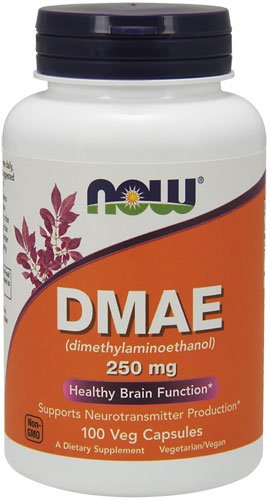 NOW DMAE 250 mg 100 капс Без вкуса,  мл, Now. Спец препараты. 