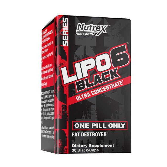 Nutrend Жиросжигатель Nutrex Research Lipo-6 Black UC, 30 капсул, , 