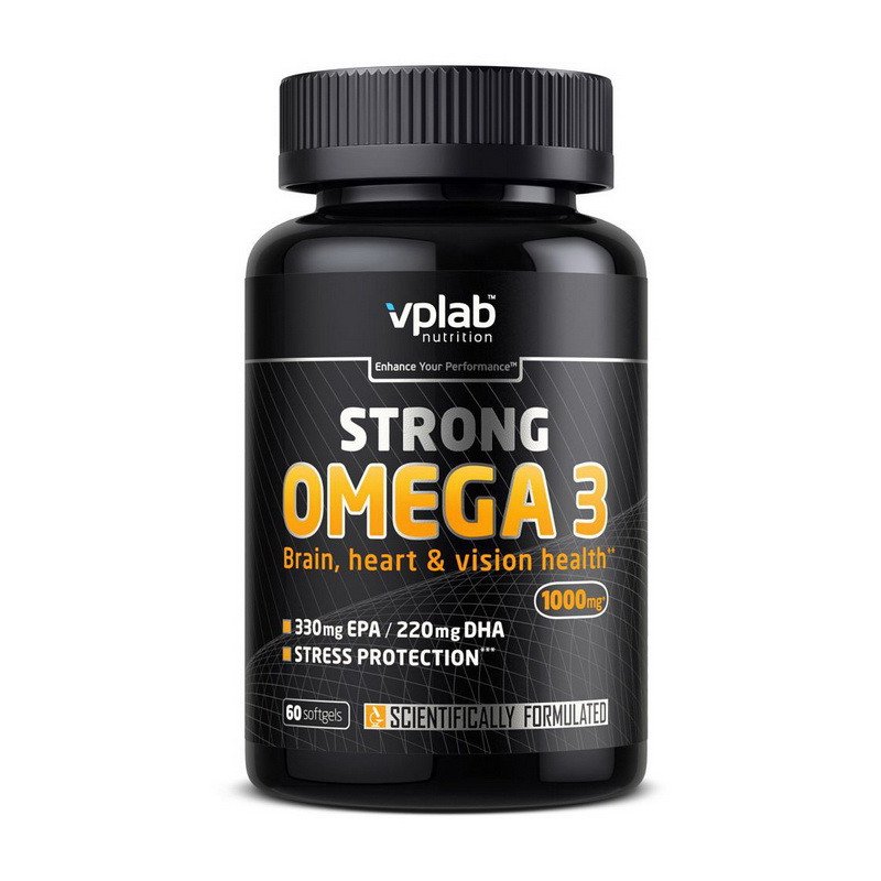 VPLab Омега 3 VP Lab Strong Omega 3 (60 капс) рыбий жир  вп лаборатори, , 60 