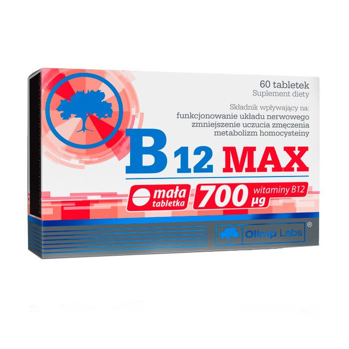 Витамин Б12 OLIMP B12 MAX (60 таб) олимп ,  ml, Olimp Labs. Vitamin B. General Health 