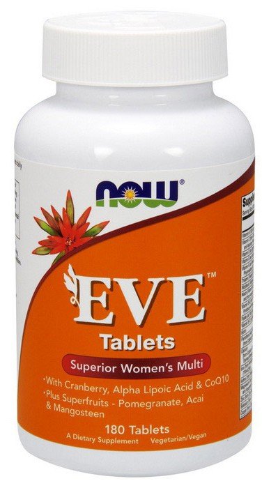 Now Eve Women's Multiple Vitamin Tablets, , 180 шт