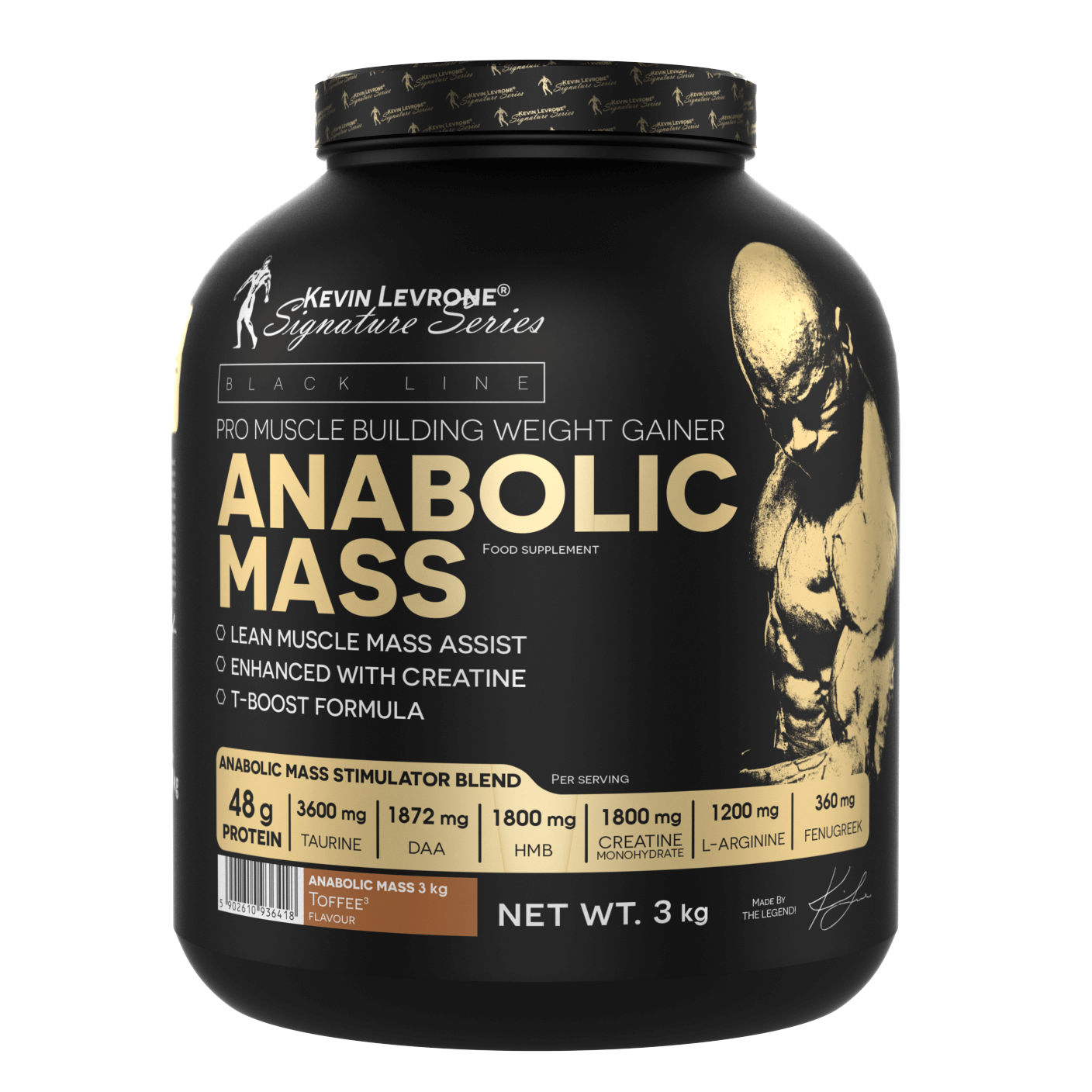 Kevin Levrone  Anabolic Mass 3000g / 25 servings,  мл, Kevin Levrone. Гейнер. Набор массы Энергия и выносливость Восстановление 