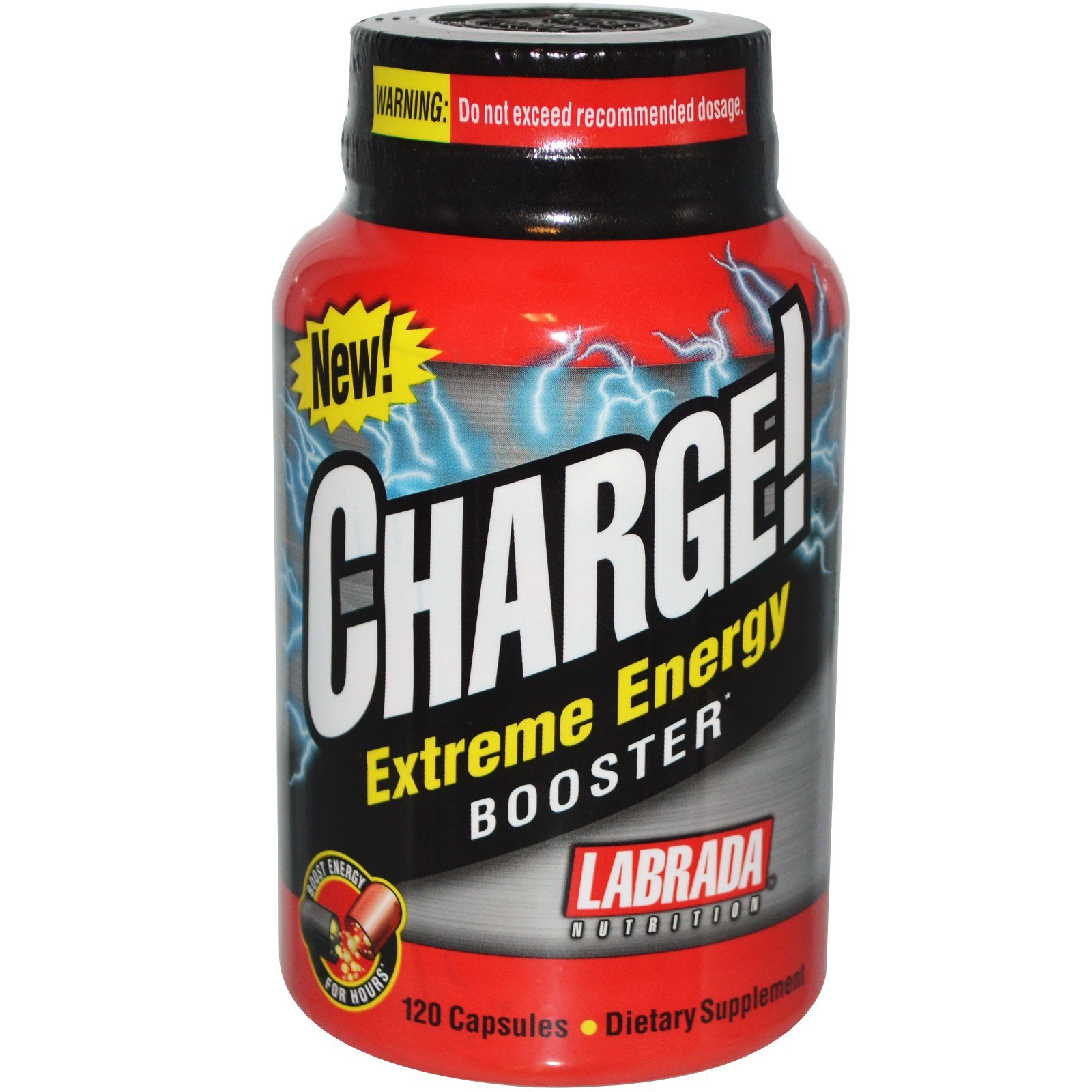 Charge! Extreme Energy Booster, 120 шт, Labrada. Термогеники (Термодженики). Снижение веса Сжигание жира 