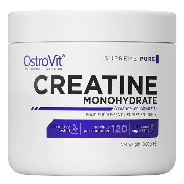 Креатин OstroVit Creatine Monohydrate, 300 грамм Вишня СРОК 08.21,  мл, OstroVit. Креатин. Набор массы Энергия и выносливость Увеличение силы 