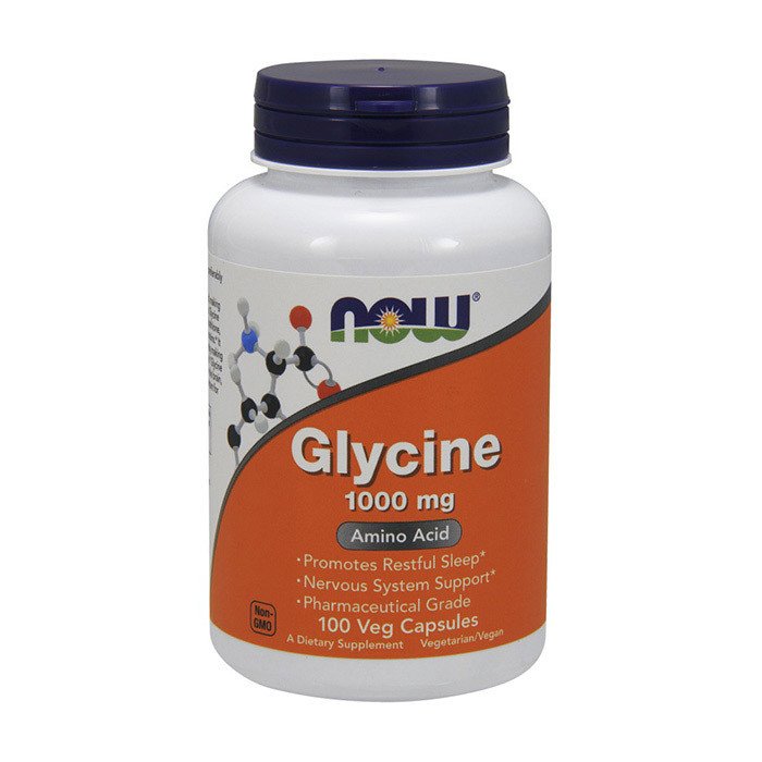 Глицин Now Foods Glycine 1000 mg (100 капс) нау фудс,  мл, Now. Глицин. 