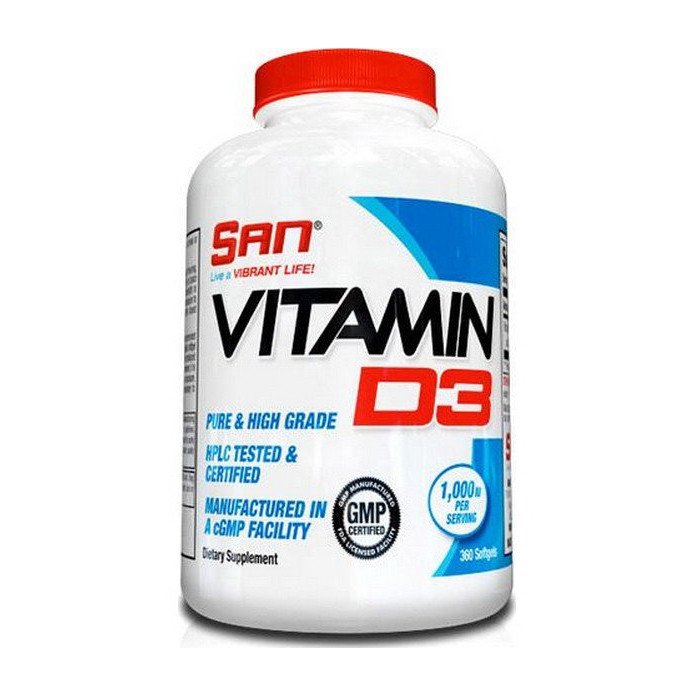 Витамин д3 SAN Vitamin D3 1000 IU (360 капс) сан,  мл, San. Витамин D. 