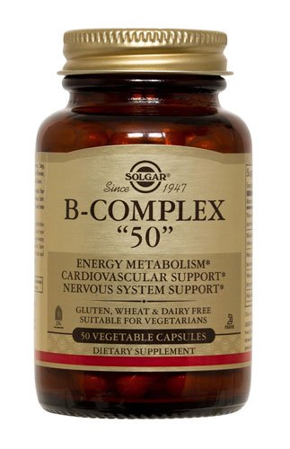 Solgar B-Complex 50 50 капс Без вкуса,  мл, Solgar. Витамин B. Поддержание здоровья 