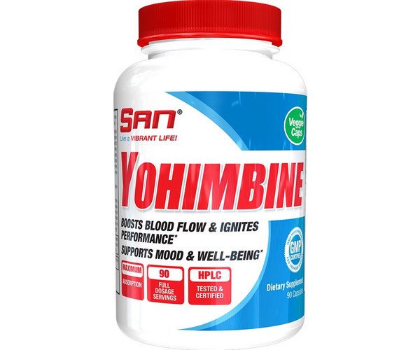 Жироспалювач SAN Yohimbine 90 caps,  ml, San. Yohimbe. General Health Fat burning CNS stimulation Libido enhancing Mood improvement 