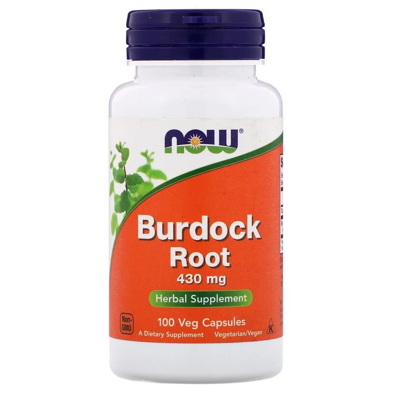 Now Натуральная добавка NOW Burdock Root 430 mg, 100 капсул, , 