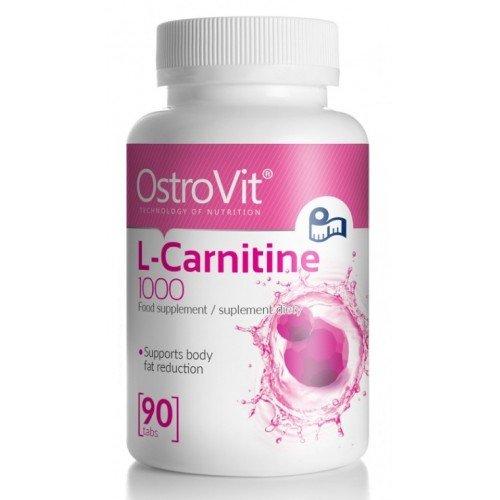 L-Carnitine 1000, 90 pcs, OstroVit. L-carnitine. Weight Loss General Health Detoxification Stress resistance Lowering cholesterol Antioxidant properties 