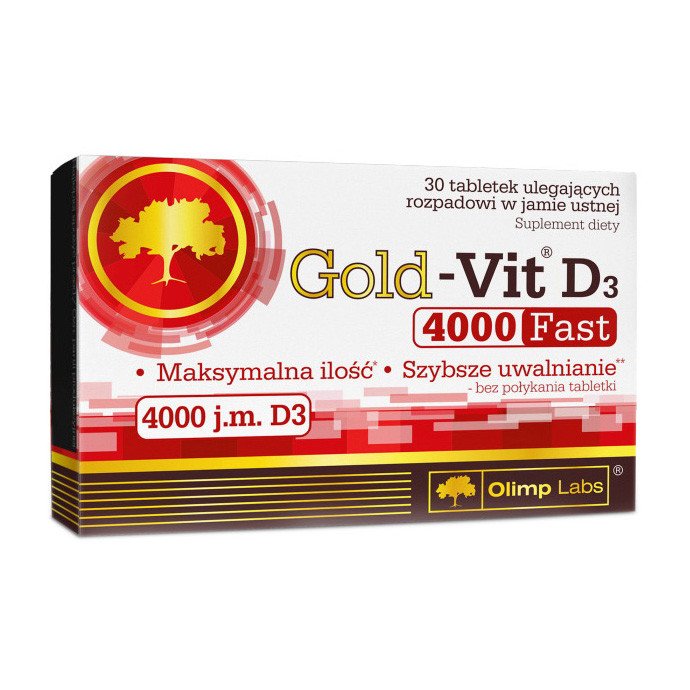 Витамин Д3 Olimp Gold-Vit D3 Fast 4000 j.m. (30 таб) олимп,  мл, Olimp Labs. Витамин D. 
