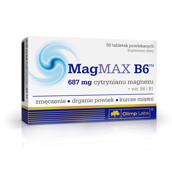 Витамины и минералы Olimp Mag MAX B6, 50 таблеток,  мл, Olimp Labs. Витамины и минералы. Поддержание здоровья Укрепление иммунитета 