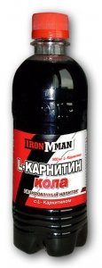 Кола L-карнитин (газ.), 330 ml, Ironman. Beverages. 