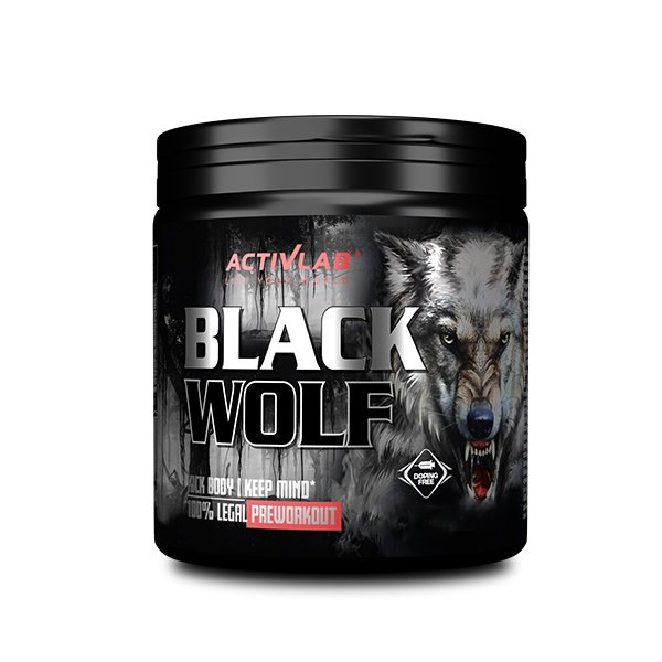 Предтренировочный комплекс Activlab Black Wolf, 300 грамм Черная смородина,  ml, ActivLab. Pre Workout. Energy & Endurance 