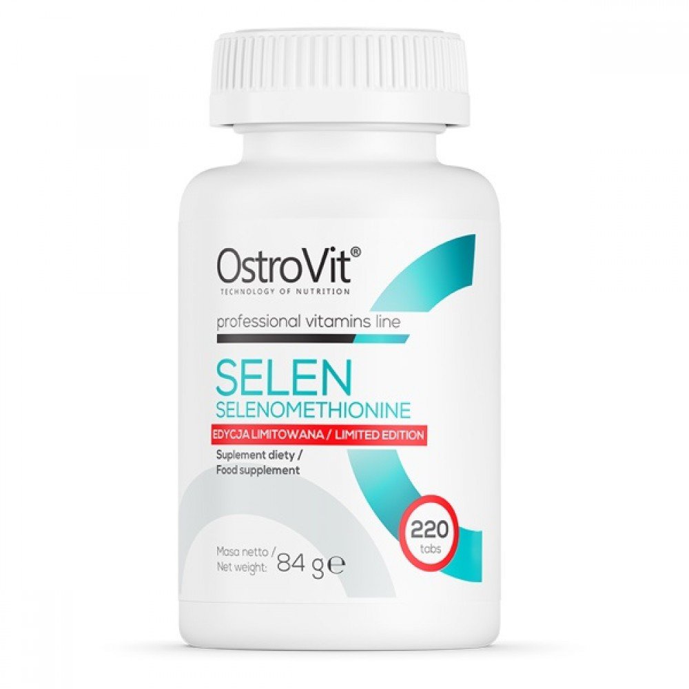 Харчова добавка OstroVit Selenium Selenomethionine 220 tabs,  мл, OstroVit. Спец препараты. 
