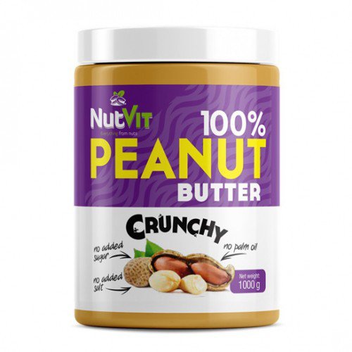 Арахісове масло 100% Peanut Butter OstroVit 1000 g,  ml, OstroVit. Meal replacement. 