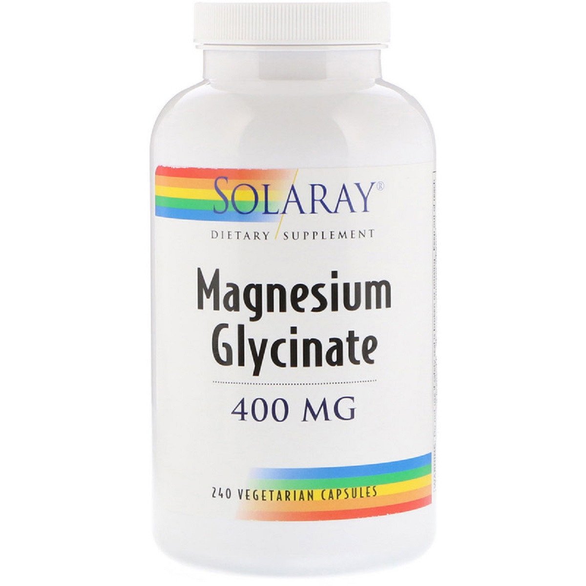 Solaray Глицинат Магния, Magnesium Glycinate, 400 мг, Solaray, 240 Вегетарианских Капсул, , 