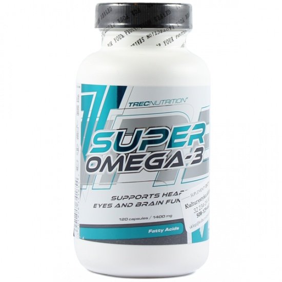 Super Omega-3, 120 шт, Trec Nutrition. Омега 3 (Рыбий жир). Поддержание здоровья Укрепление суставов и связок Здоровье кожи Профилактика ССЗ Противовоспалительные свойства 