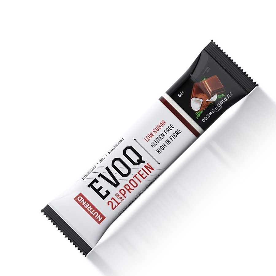 Nutrend Батончик Nutrend Evoq 21 Protein Bar, 60 грамм Шоколад-кокос, , 60  грамм