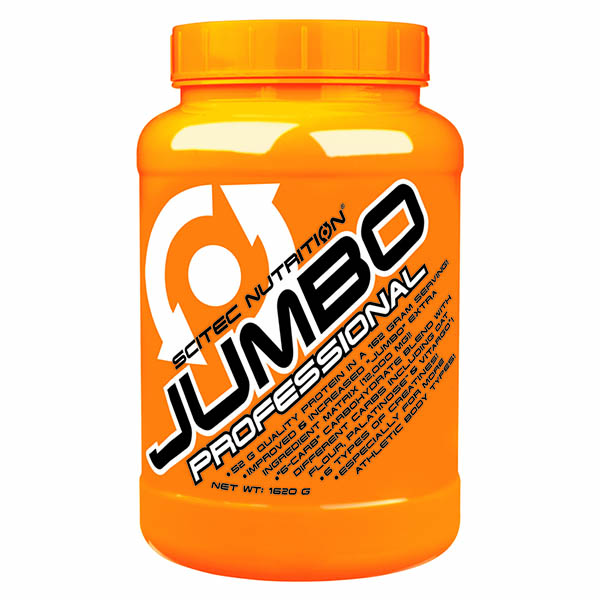 Гейнер Scitec Jumbo Professional, 1.62 кг Банан,  ml, Scitec Nutrition. Gainer. Mass Gain Energy & Endurance recovery 
