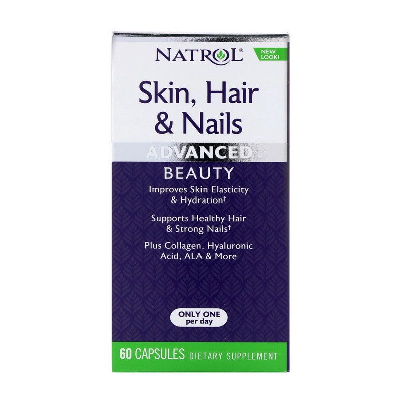Natrol Витамины для волос, кожи и ногтей Natrol Skin, Hair & Nails (60 капс) натрол, , 60 
