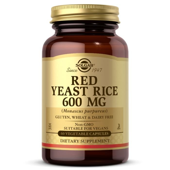 Натуральная добавка Solgar Red Yeast Rice 600 mg, 60 вегакапсул,  мл, Solgar. Hатуральные продукты. Поддержание здоровья 