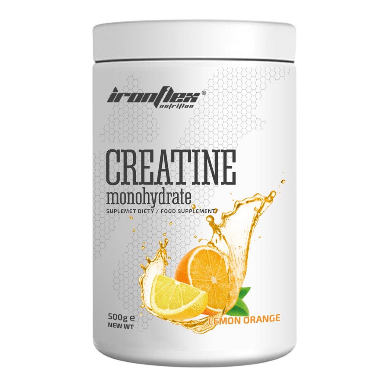 Креатин моногидрат Iron Flex Creatine monohydrate 500 грамм Лимон апельсин,  мл, IronFlex. Креатин моногидрат. Набор массы Энергия и выносливость Увеличение силы 