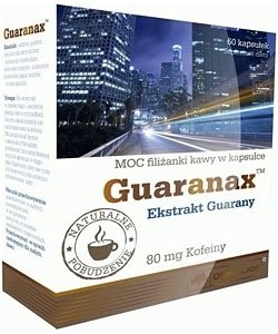 Guaranax, 60 pcs, Olimp Labs. Guarana. Weight Loss Energy & Endurance Appetite reducing Strength enhancement 