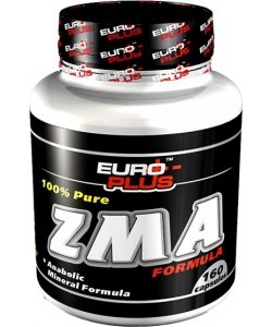 ZMA Formula, 160 шт, Euro Plus. ZMA (Цинк, Магний и B6),ZMA. Поддержание здоровья Повышение тестостерона 