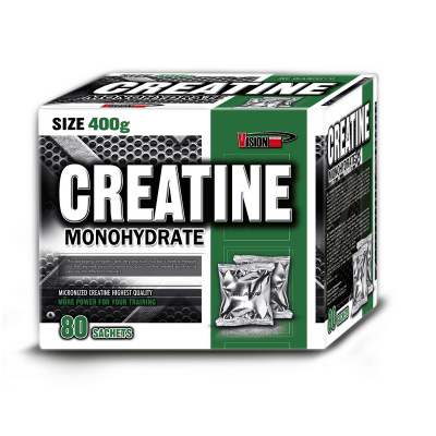 Creatine Monohydrate, 400 g, Vision Nutrition. Monohidrato de creatina. Mass Gain Energy & Endurance Strength enhancement 