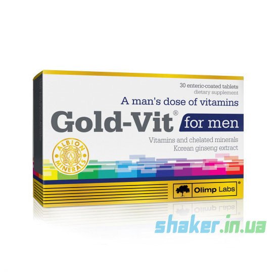 Olimp Labs Витамины для мужчин Olimp Gold-Vit For Men (30 таб) олимп, , 30 