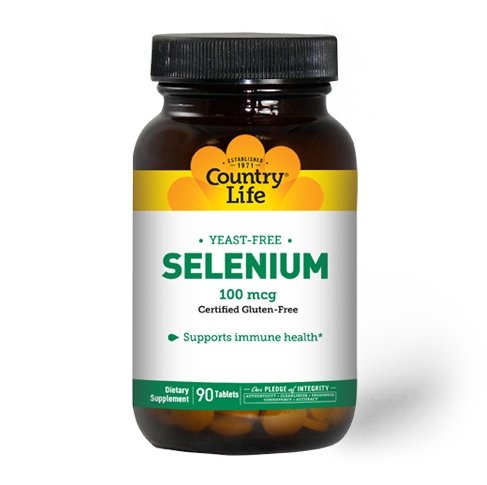 Country Life Витамины и минералы Country Life Selenium 100 mcg, 90 таблеток, , 