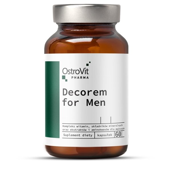 Витамины и минералы OstroVit Pharma Decorem For Men, 60 капсул,  мл, OstroVit. Витамины и минералы. Поддержание здоровья Укрепление иммунитета 