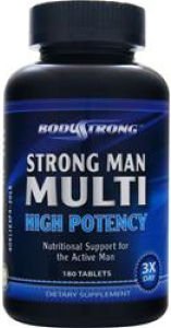 Strong Man Multi High Potency, 180 шт, BodyStrong. Витаминно-минеральный комплекс. Поддержание здоровья Укрепление иммунитета 