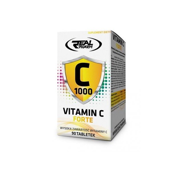 Витамины и минералы Real Pharm Vitamin C Forte, 90 таблеток,  ml, Quest Nutrition. Vitamin C. General Health Immunity enhancement 