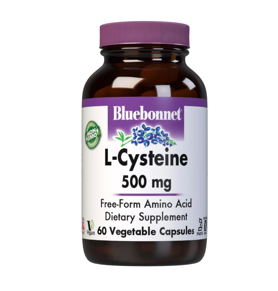 Аминокислота Bluebonnet L-Cysteine 500 mg, 60 капсул,  ml, Bluebonnet Nutrition. Amino Acids. 
