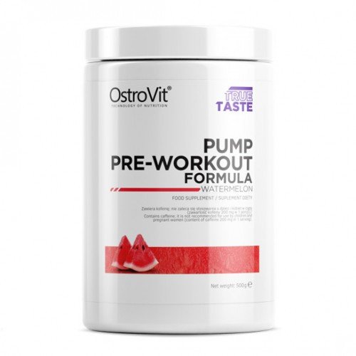Предтреник OstroVit PUMP Pre-Workout Formula (500 г) островит памп watermelon,  мл, OstroVit. Предтренировочный комплекс. Энергия и выносливость 