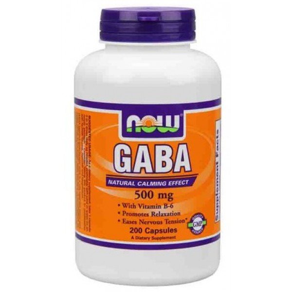 GABA 500 mg, 200 pcs, Now. Special supplements. 