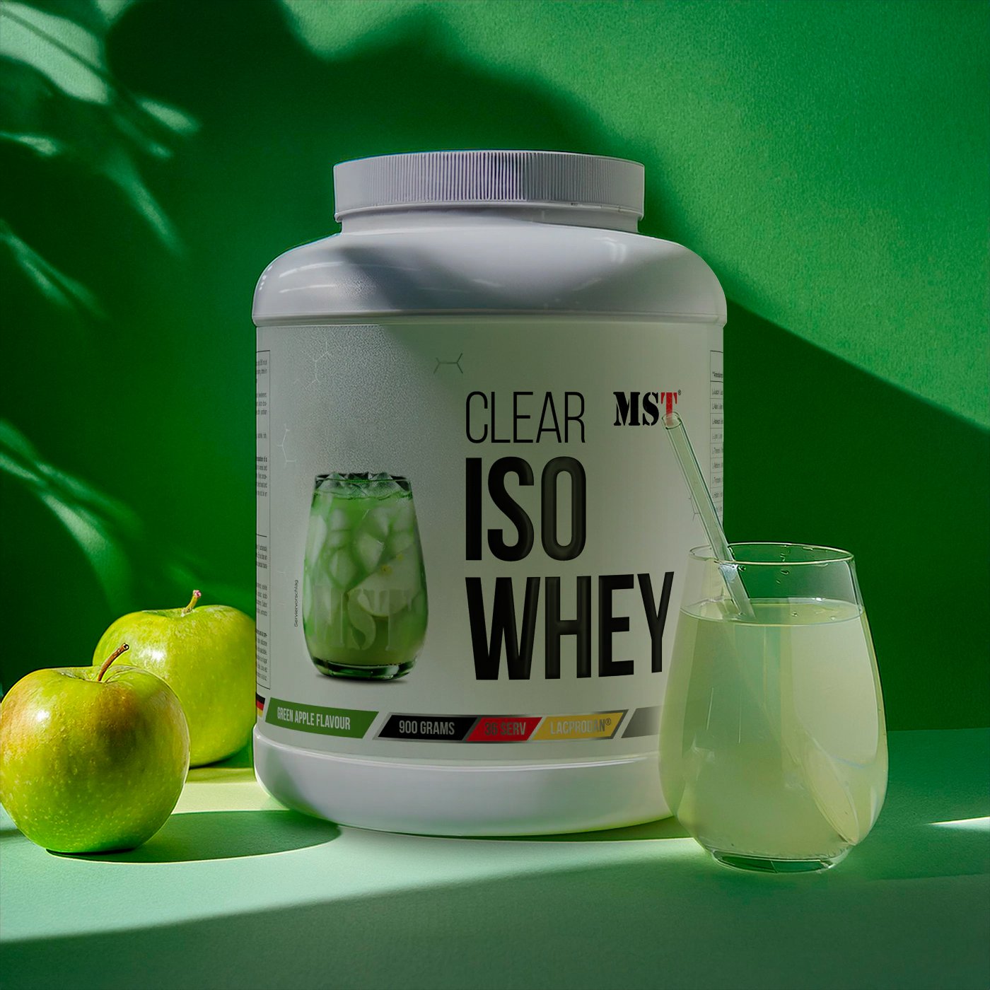 MST Nutrition Протеин MST Clear Iso Whey, 900 грамм Зеленое яблоко, , 900 г