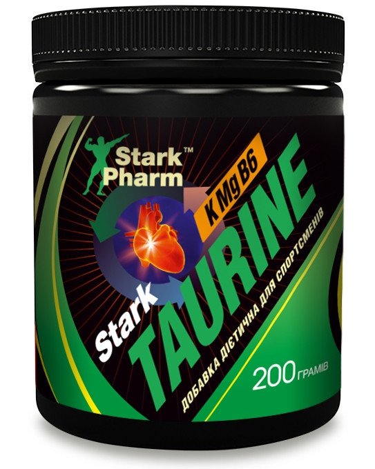 Stark Pharm Taurine & KMgB6 Stark Pharm 200 g (таурин, магній, вітамін B6), , 200 г