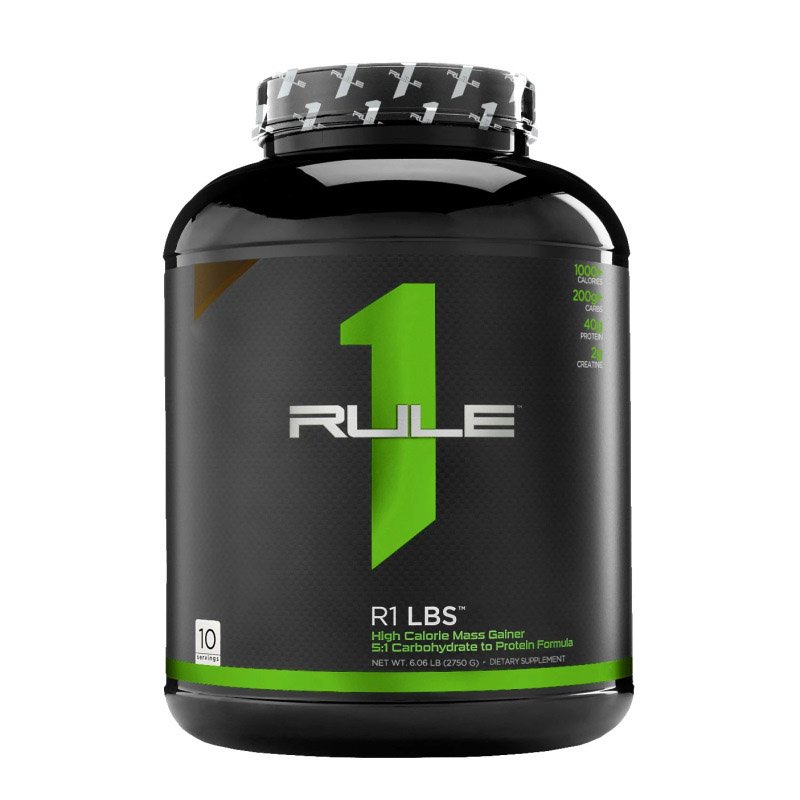 Гейнер Rule 1 LBS, 2.7 кг Клубника,  ml, Rule One Proteins. Gainer. Mass Gain Energy & Endurance recovery 