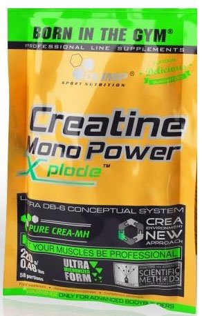 Creatine Mono Power Xplode, 220 g, Olimp Labs. Monohidrato de creatina. Mass Gain Energy & Endurance Strength enhancement 