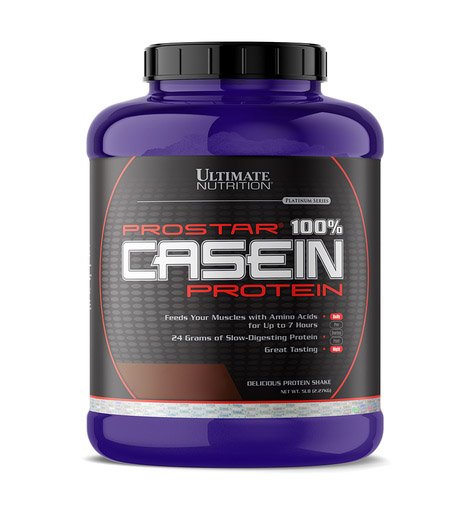 Протеин Ultimate Prostar 100% Casein Protein, 2.27 кг Клубника,  мл, Ultimate Nutrition. Казеин. Снижение веса 