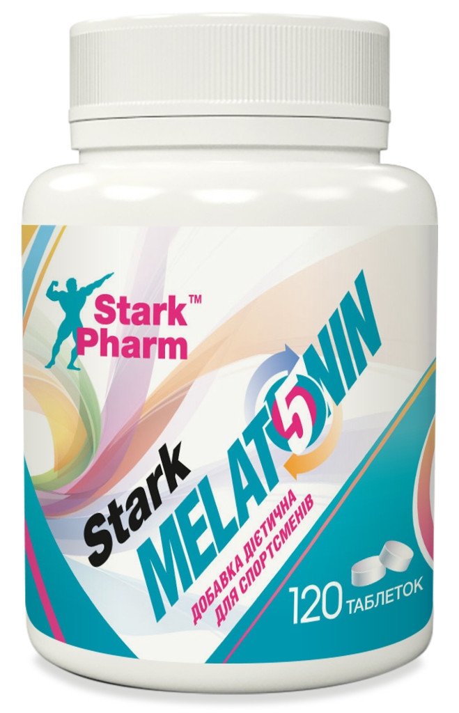 Melatonin 5 мг Stark Pharm (для хорошого сна) - 120 табл,  мл, Stark Pharm. Мелатонин. Улучшение сна Восстановление Укрепление иммунитета Поддержание здоровья 
