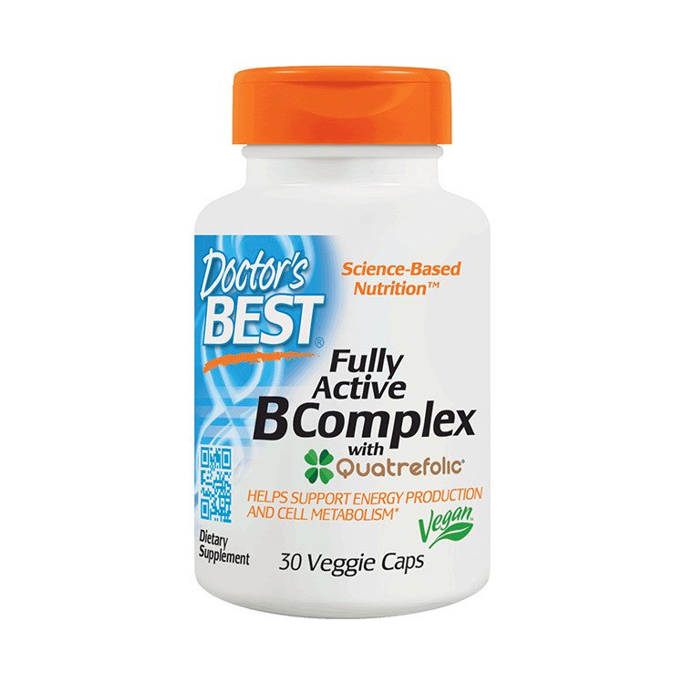 Doctor's BEST Комплекс витаминов группы Б Doctor's BEST Fully Active B Complex (30 капс) доктор бест, , 30 