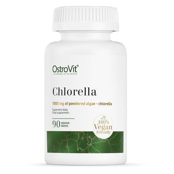 Натуральная добавка OstroVit Chlorella, 90 таблеток,  мл, OstroVit. Hатуральные продукты. Поддержание здоровья 