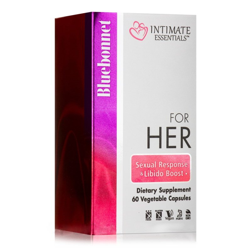 Натуральная добавка Bluebonnet Intimate Essentials For Her Sexual Response &amp; Libido Boost, 60 вегакапсул,  мл, Bluebonnet Nutrition. Hатуральные продукты. Поддержание здоровья 