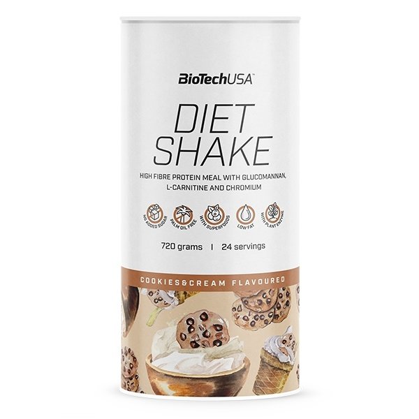 Заменитель питания BioTech Diet Shake, 720 грамм Печенье-крем,  ml, BioTech. Sustitución de comidas. 