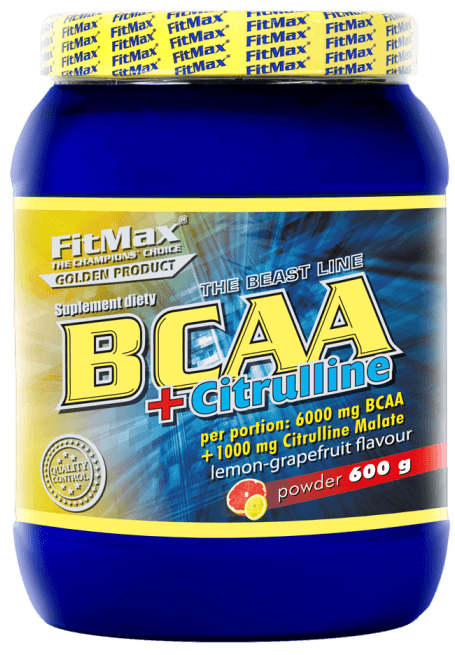 BCAA + Citrulline, 600 g, FitMax. Complejo de aminoácidos. 
